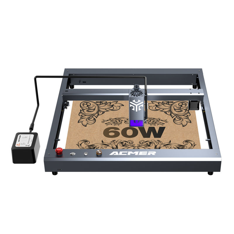 ACMER P2 60W - 68W Masaüstü Lazer gravür makinesi DC 24V 6A / 8A Yüksek Hız