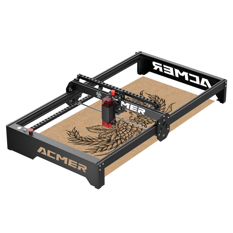 ACMER Lazer kazıcı P1 10W 20W Y-eksen genişletme kiti Y-eksen çalışma alanı 200% arttırıldı