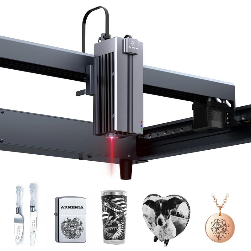 ACMER P2 IR 2w Elyaf Lazer Kazıcı 0.03mm Metal Plastik Kaya Akrilik için Ultra- ince Nokta